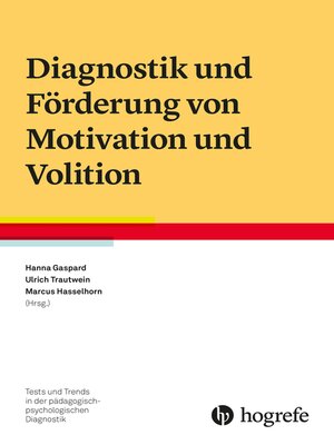 cover image of Diagnostik und Förderung von Motivation und Volition
